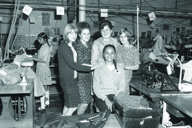 September 15, 1966 - Olympic athlete Anita Neil at work in Wellingborough with colleagues National World