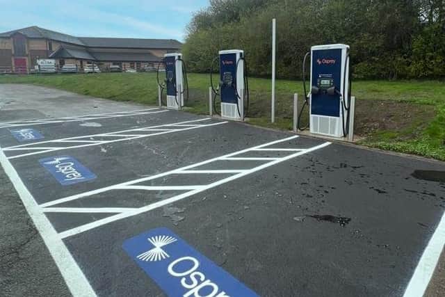 The new charging points