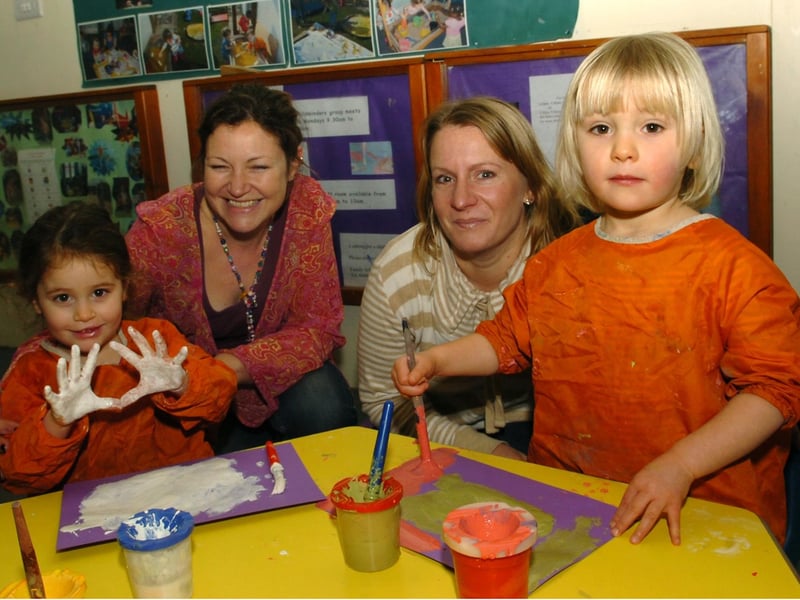 Siobhan Sherian and Claire Humphries (right) pictured with their children Roisin, 3 and Maisy back in 2011