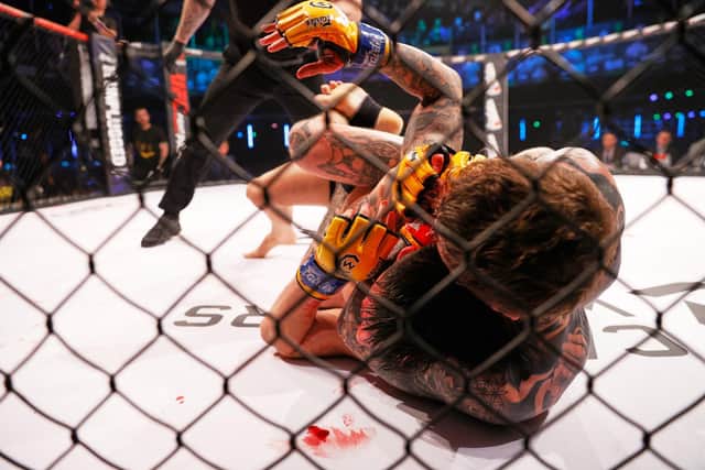 Jordan Vucenic trapped Tiziano Ferranti in the rear-naked choke as he won by submission in the second round