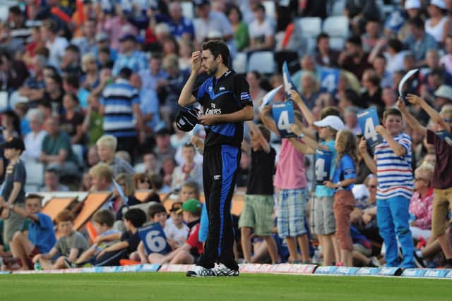 Durham's Graham Onions fields on the boundary during his side's quarter-final defeat to the Steelbacks at the County Ground in 2013 (Picture: Shaun Botterill/Getty Images)