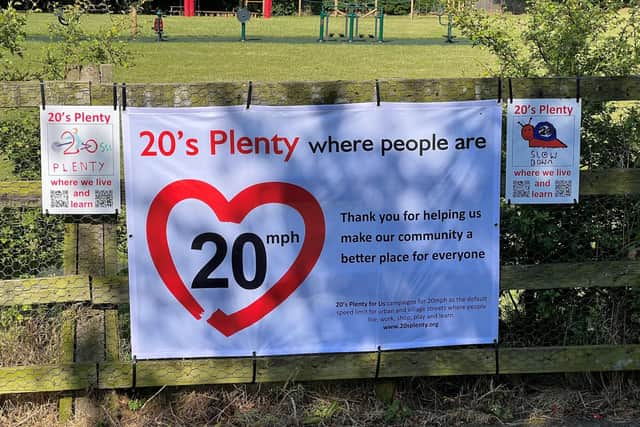 Weldon Primary School is backing the 20's Plenty campaign