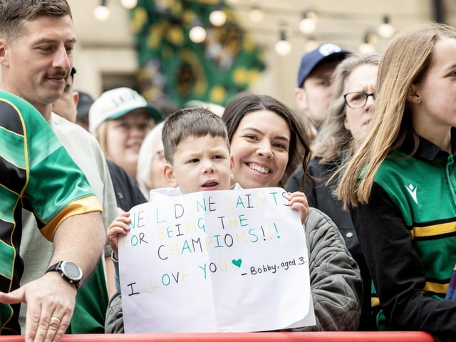 Saints supporters young and old hailed their heroes
