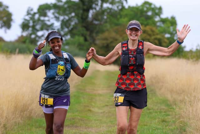 Runners enjoying the trails during the Foxton Hound Ultra 50k race.