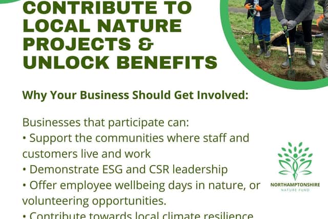Calling business owners to support local nature-based initiatives.