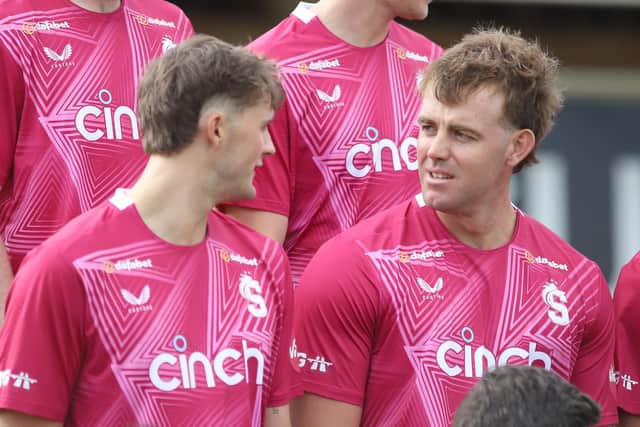 Louis Kimber (right) has joined from Leicestershire