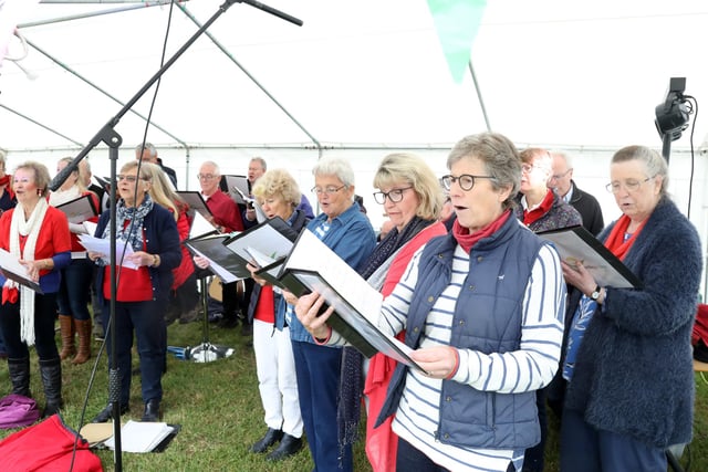 Cottingham village hall Village Voice choir entertain the guests
