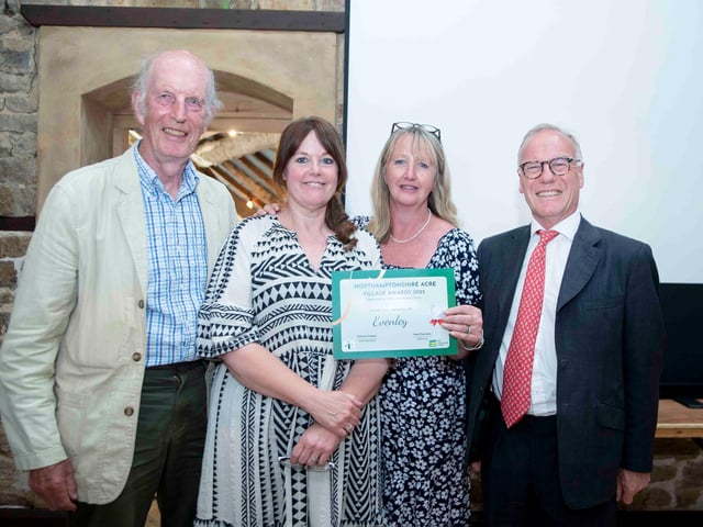 Evenley took silver in the village award.