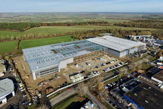 The former Aquascutum site in Corby is now home to two new warehouses. Image: Ian Bateman