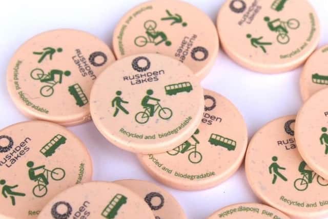 There are free drinks tokens for anyone who arrives car-free at Rushden Lakes this weekend