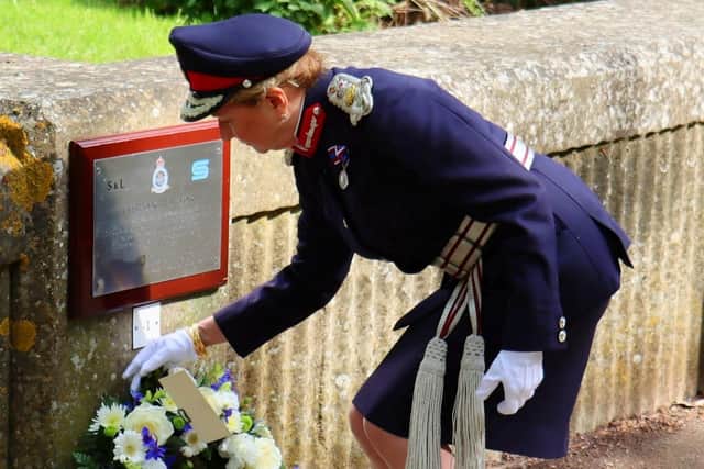 Dr Sarah Furness laid a wreath to honour the sacrifice made by the dambusters