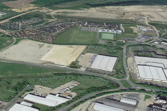 The MPB warehouse site (centre, in light brown) and the Mulberry site (far left)