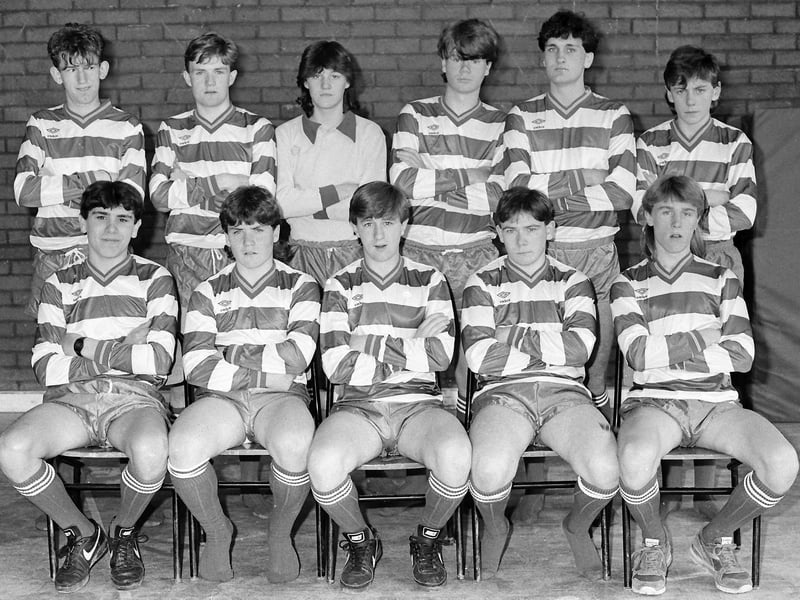 Thomas Wright recognised this team from 1987 as Our Lady & Pope John School in Corby