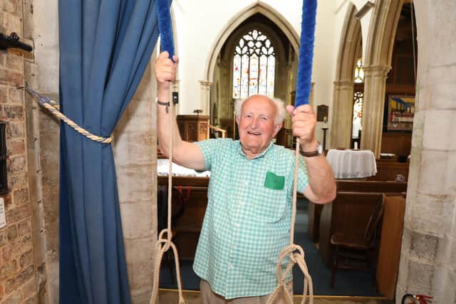 Michael Fowell, 88, has ticked off bellringing from his bucket list