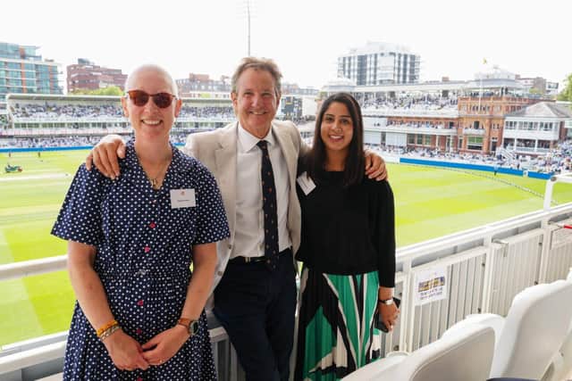 Navneeta Gahonia (right) with MCC President Mark Nicholas