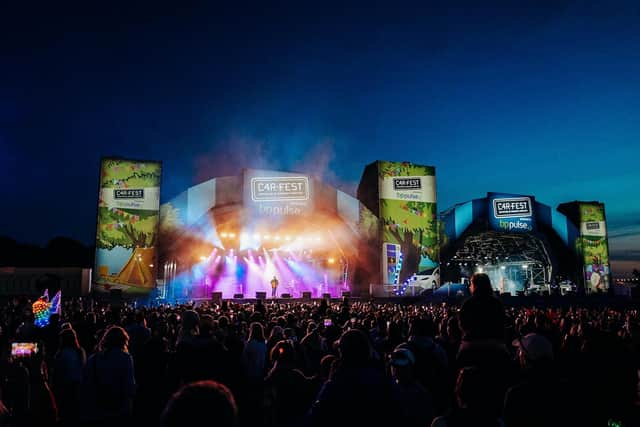 The main stage at CarFest (photo: Will Bailey)