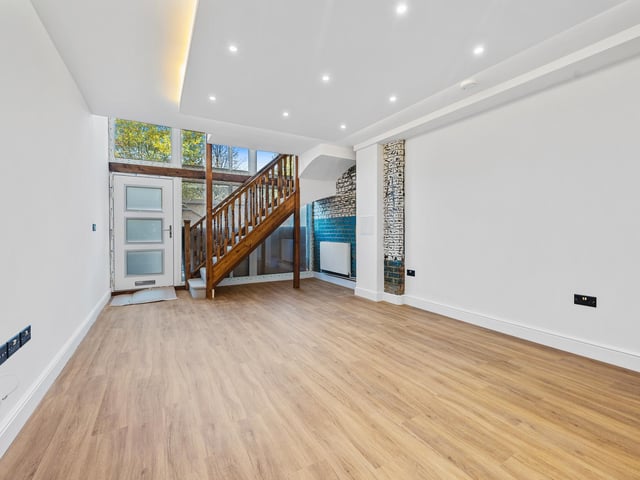 Inside one of the new townhouses