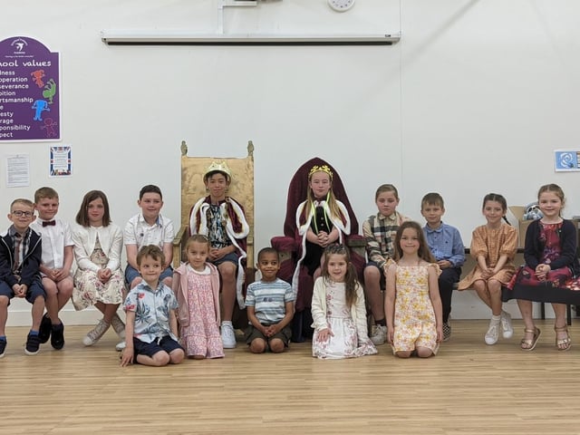 Gretton Rose King and Queen and their attendants