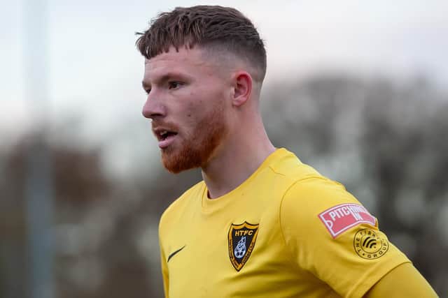 Harborough Town midfielder Jordon Crawford has signed dual-registration forms with Wellingborough Town (Picture: Jim Darrah)