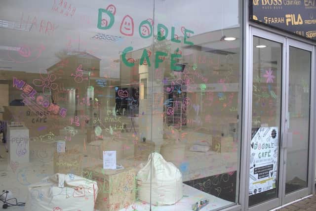 The Doodle Cafe is located in the old Pep&Co unit