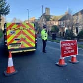 The scene of the accident in Glapthorn Road, Oundle. Image: Alison Bagley
