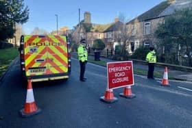 The scene of the accident in Glapthorn Road, Oundle. Image: Alison Bagley