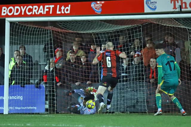 Kettering go close (Picture: Peter Short)