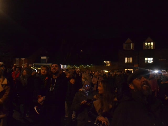 Thousands gather in Earls Barton Square for annual carol service