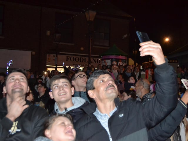 All smiles as Wellingborough officially welcomes the festive season with the annual Christmas lights switch-on