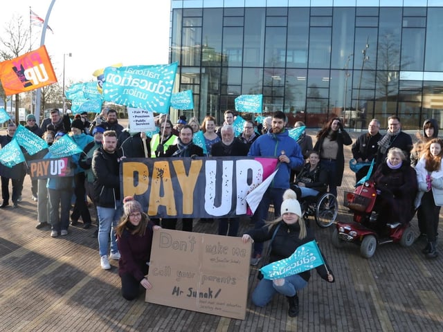 The rally attracted about fifty people