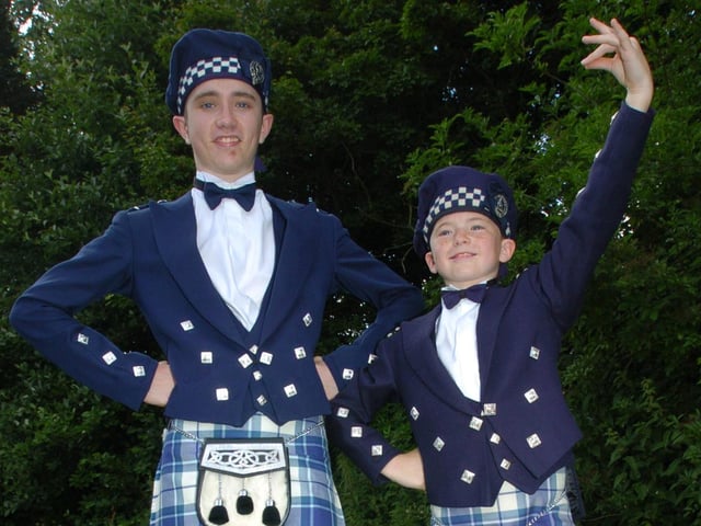 Corby Highland Gathering 2008: Trophy winning brothers Ross (left) and Lewis Armour
