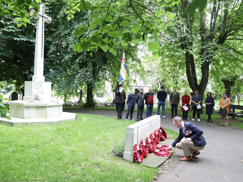 Kettering: London Road Cemetery. Ceremony organised by the Royal British Legion to mark the 80th anniversary of the Normandy landings /National World