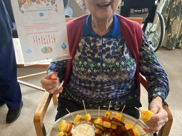 Fruit skewers went down a treat with fresh yogurt dip, chocolate sauce & sprinkles