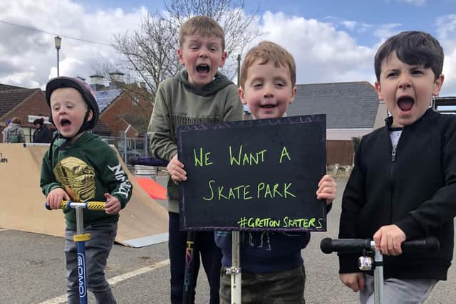 Gretton will be getting a new 100k skatepark