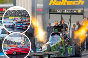 There will be plenty going on at Santa Pod near Wellingborough over the spring Bank Holiday weekend (Credit: Dave Jones/Callum Pudge/Santa Pod)