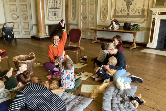 A fun-filled musical sensory themed session at Stowe-tots.