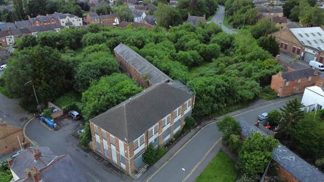 The overgrown Lawrence factory site. Picture: Andrew Carpenter