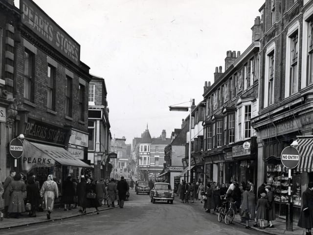Market Street, Wellingborough, in February 1955