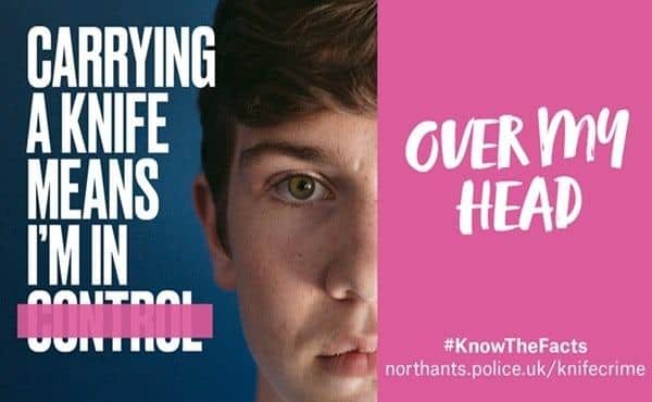 Northamptonshire Police's campaign message to young people