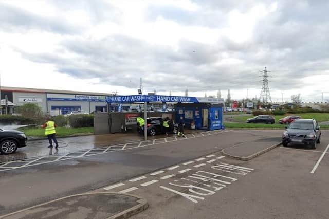 The fight broke out at the hand car wash in Phoenix Parkway, Corby