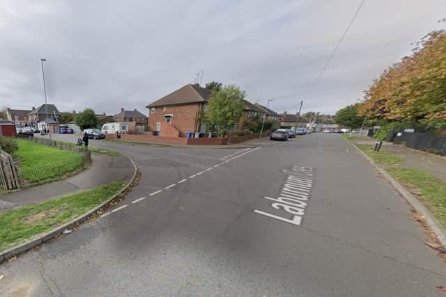 The junction of Laburnum Crescent and Orchard Crescent, Kettering/ Google