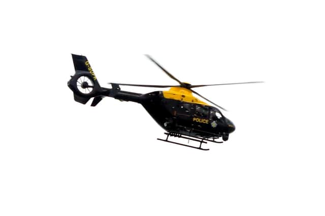 Police helicopter - file picture
