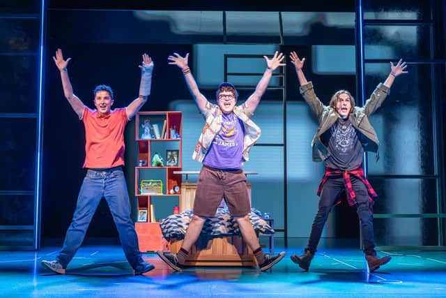 Ryan Kopel as Evan Hansen - Tom Dickerson as Jared Keinman and Killian Thomas Lefevre as Connor Murphy