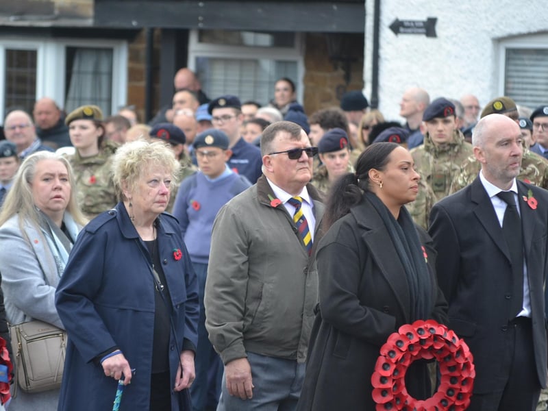 Hundreds gather at Broad Green in Wellingborough to pay respects at Remembrance Sunday service