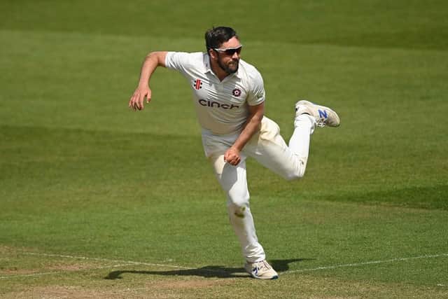 Simon Kerrigan in bowling action for Northamptonshire (Picture: Alex Davidson/Getty Images)