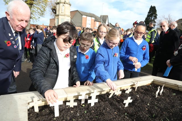 Garden of Remembrance service for Rushden schools
