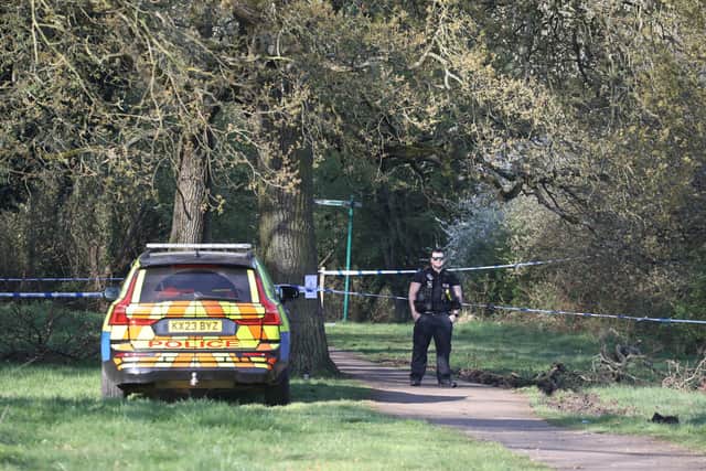 Wescott Way, police cordon after incident in woods when a 17-year-old boy was seriously assaulted / National World