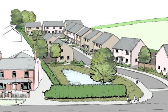 An artist's impression of the site
