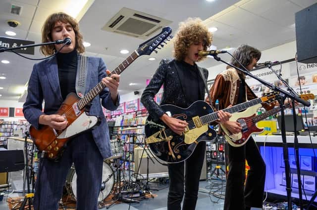 Temples performing at HMV in Kettering in 2019. Photo by David Jackson.