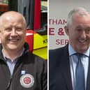 Commissioner Stephen Mold (left) has named Mark Jones as his preferred candidate to be new Northamptonshire Chief Fire Officer